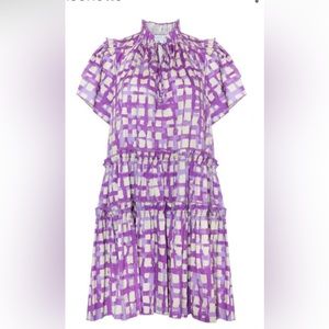 Hunter Bell Merritt Purple Cobblestone Dress - Small